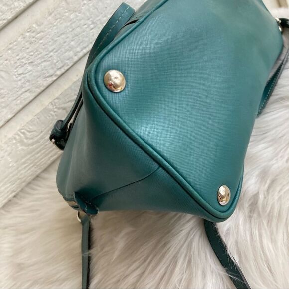 COACH Teal Blue Green Peyton Dome Satchel Tote Shoulder Bag 25671 - Picture 12 of 13